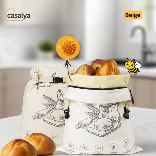 Sac à pain en cire d'abeille