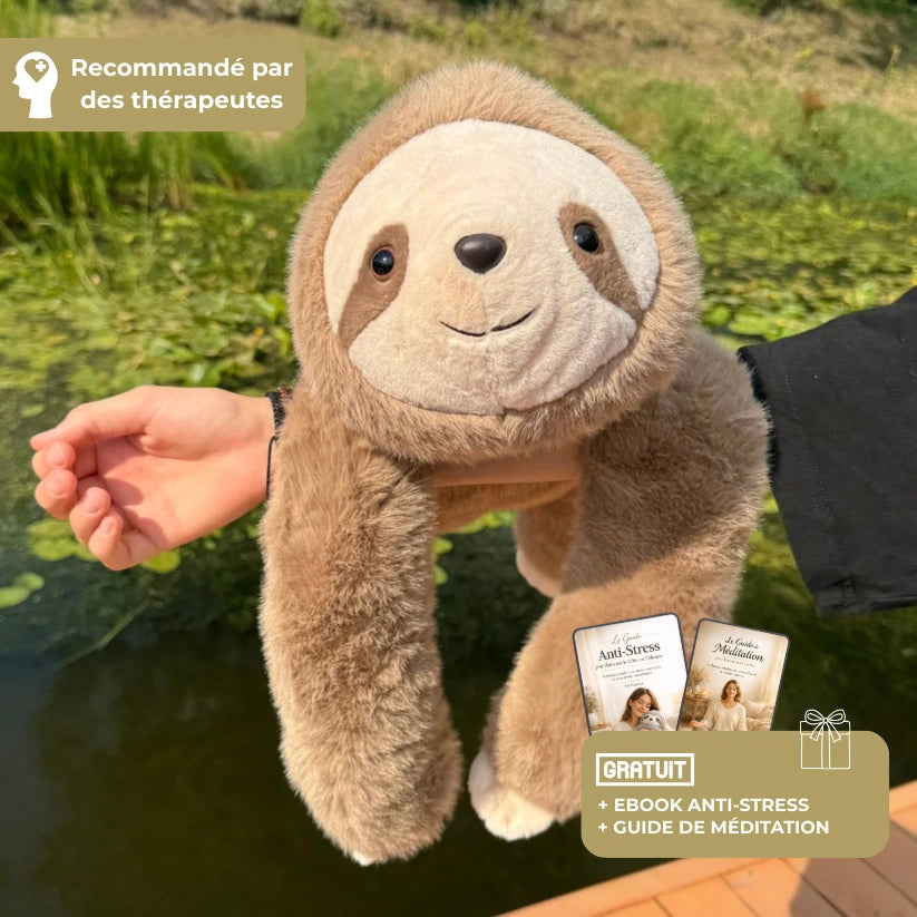 Peluche lestée apaisante