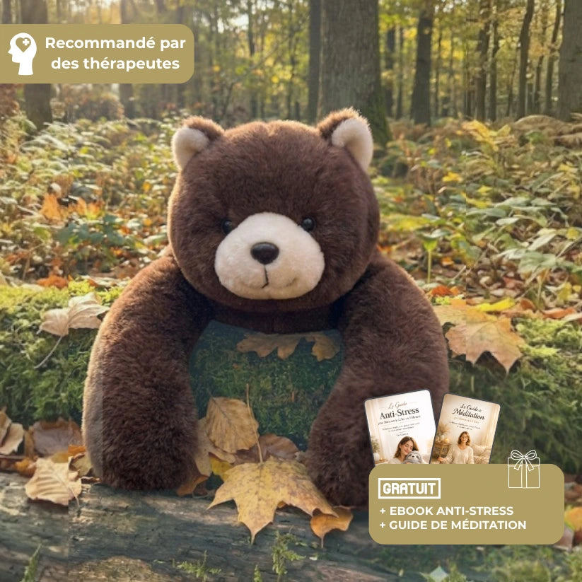 Peluche lestée apaisante