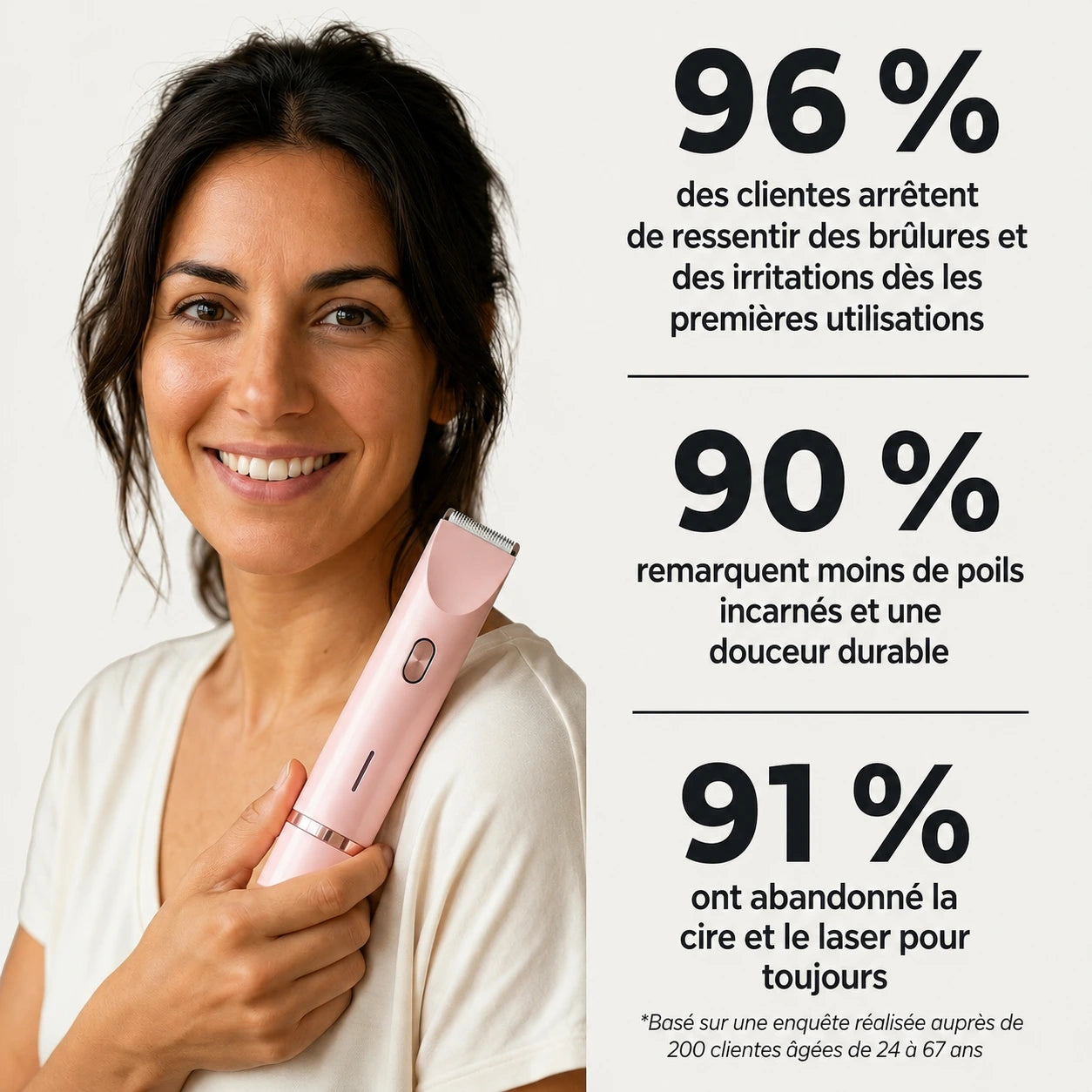 Rasoir corporel 2-en-1