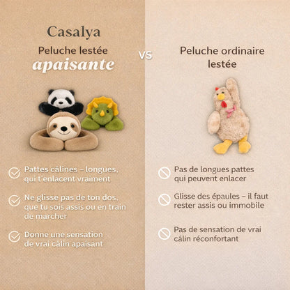 Peluche lestée apaisante