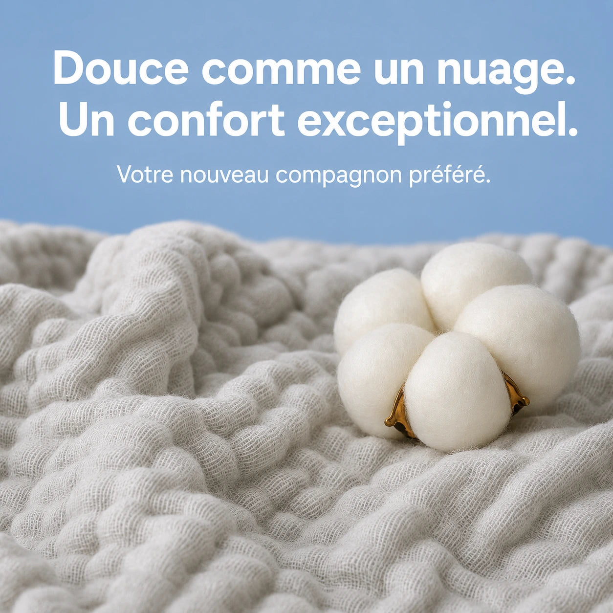 Couverture en mousseline douce
